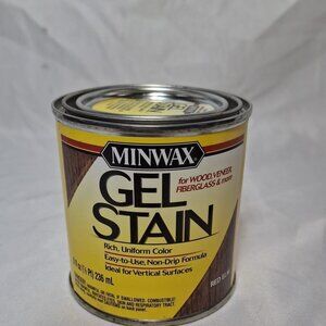 Minwax 260904444 Interior Wood Gel Stain, 1/2 pint, Red Elm